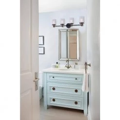 Tobias 4-Light Matte Black and Gold Vanity Light with Clear Glass Shades by Home Decorators Collection 20 Tobias 4-Light Matte Black and Gold Vanity Light with Clear Glass Shades by Home Decorators Collection -Outlet Home Decorators Collection Store matte black and gold home decorators collection vanity lighting w775a04bkg 44 1000