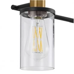 Tobias 4-Light Matte Black and Gold Vanity Light with Clear Glass Shades by Home Decorators Collection 17 Tobias 4-Light Matte Black and Gold Vanity Light with Clear Glass Shades by Home Decorators Collection -Outlet Home Decorators Collection Store matte black and gold home decorators collection vanity lighting w775a04bkg 66 1000