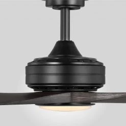Bayshire 60 in. LED Indoor/Outdoor Matte Black Ceiling Fan with Remote Control and White Color Changing Light Kit by Home Decorators Collection -Outlet Home Decorators Collection Store matte black finish home decorators collection ceiling fans with lights 102l60mbkddw 31 1000