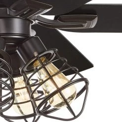 Carlisle 60 in. LED Matte Black Ceiling Fan with Remote Control and Light Kit by Home Decorators Collection 17 Carlisle 60 in. LED Matte Black Ceiling Fan with Remote Control and Light Kit by Home Decorators Collection -Outlet Home Decorators Collection Store matte black home decorators collection ceiling fans with lights 51760 4f 1000