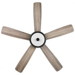 Castleford 52 in. White Color Changing Integrated LED Matte Black Indoor Ceiling Fan with Light Kit and Remote Control by Home Decorators Collection -Outlet Home Decorators Collection Store matte black home decorators collection ceiling fans with lights 52171 76 1000