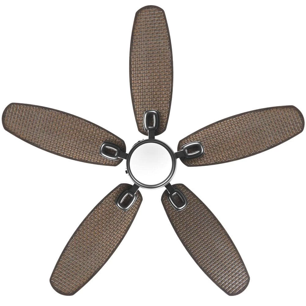 Daniel Island 52 in. White Color Changing Integrated LED Outdoor Matte Black Ceiling Fan with Light Kit and Remote by Home Decorators Collection 8 Daniel Island 52 in. White Color Changing Integrated LED Outdoor Matte Black Ceiling Fan with Light Kit and Remote by Home Decorators Collection - Image 6
