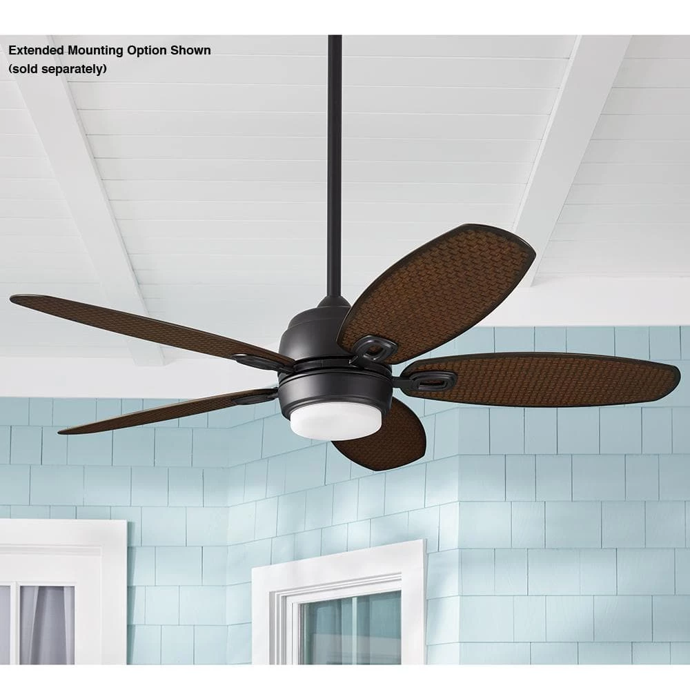 Daniel Island 52 in. White Color Changing Integrated LED Outdoor Matte Black Ceiling Fan with Light Kit and Remote by Home Decorators Collection 4 Daniel Island 52 in. White Color Changing Integrated LED Outdoor Matte Black Ceiling Fan with Light Kit and Remote by Home Decorators Collection - Image 2