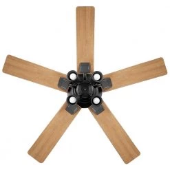 52 in. Matteo Indoor Matte Black LED Ceiling Fan with Light Kit by Home Decorators Collection -Outlet Home Decorators Collection Store matte black home decorators collection ceiling fans with lights 56044 fa 1000