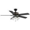 52 in. Sederio Indoor Matte Black LED Ceiling Fan with Light Kit by Home Decorators Collection -Outlet Home Decorators Collection Store matte black home decorators collection ceiling fans with lights 56046 64 1000