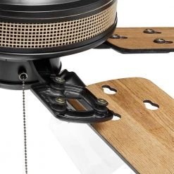 52 in. Sederio Indoor Matte Black LED Ceiling Fan with Light Kit by Home Decorators Collection -Outlet Home Decorators Collection Store matte black home decorators collection ceiling fans with lights 56046 76 1000