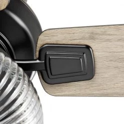 52 in. Rimgate Indoor Matte Black LED Ceiling Fan with Remote Control by Home Decorators Collection -Outlet Home Decorators Collection Store matte black home decorators collection ceiling fans with lights 56048 66 1000