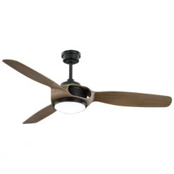 Sedgewood 60 in. White Color Changing Integrated LED Matte Black Ceiling Fan with Light Kit and Remote Control by Home Decorators Collection -Outlet Home Decorators Collection Store matte black home decorators collection ceiling fans with lights 59960 44 1000