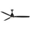 Rowan 60 in. Integrated LED Indoor Matte Black Ceiling Fan with Light Kit and Remote Control by Home Decorators Collection -Outlet Home Decorators Collection Store matte black home decorators collection ceiling fans with lights 7983hdcmb 64 1000