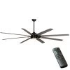Cordoba 96 in. Integrated LED Indoor/Outdoor Matte Black Ceiling Fan with Light and Remote Control by Home Decorators Collection -Outlet Home Decorators Collection Store matte black home decorators collection ceiling fans with lights 91894 64 1000