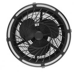 Tuilene 21 in. Integrated LED Matte Black Ceiling Fan with Light and Remote Control by Home Decorators Collection -Outlet Home Decorators Collection Store matte black home decorators collection ceiling fans with lights ak83 mbk 40 1000