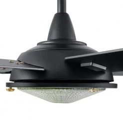 Merienda 56 in. LED Matte Black Ceiling Fan with Light by Home Decorators Collection -Outlet Home Decorators Collection Store matte black home decorators collection ceiling fans with lights am686 mbk 76 1000