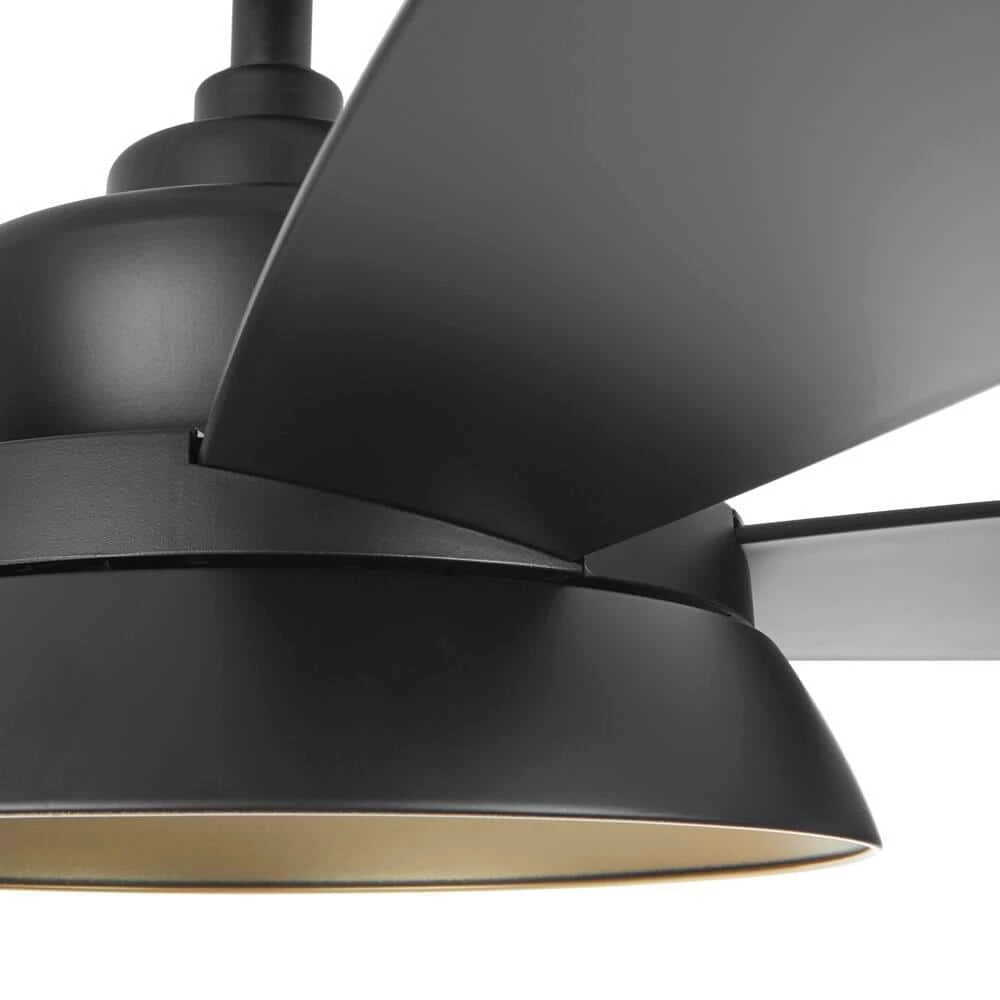 Kempston 52 in. Integrated LED Outdoor Matte Black Ceiling Fan with Light Kit and Remote Control by Home Decorators Collection 7 Kempston 52 in. Integrated LED Outdoor Matte Black Ceiling Fan with Light Kit and Remote Control by Home Decorators Collection - Image 5