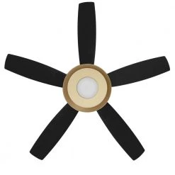 Kempston 52 in. Integrated LED Outdoor Matte Black Ceiling Fan with Light Kit and Remote Control by Home Decorators Collection 14 Kempston 52 in. Integrated LED Outdoor Matte Black Ceiling Fan with Light Kit and Remote Control by Home Decorators Collection -Outlet Home Decorators Collection Store matte black home decorators collection ceiling fans with lights sw1654wet mbk 66 1000