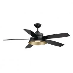 Kempston 52 in. Integrated LED Outdoor Matte Black Ceiling Fan with Light Kit and Remote Control by Home Decorators Collection 15 Kempston 52 in. Integrated LED Outdoor Matte Black Ceiling Fan with Light Kit and Remote Control by Home Decorators Collection -Outlet Home Decorators Collection Store matte black home decorators collection ceiling fans with lights sw1654wet mbk c3 1000