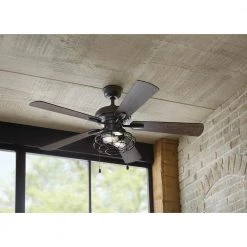 Ellard 52 in. LED Indoor Matte Black Ceiling Fan with Light by Home Decorators Collection 15 Ellard 52 in. LED Indoor Matte Black Ceiling Fan with Light by Home Decorators Collection -Outlet Home Decorators Collection Store matte black home decorators collection ceiling fans with lights yg629a mbk 31 1000