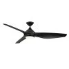 Bachton 60 in. Integrated LED DC Motor Matte Black Ceiling Fan with Light and Remote Control by Home Decorators Collection -Outlet Home Decorators Collection Store matte black home decorators collection ceiling fans with lights yg638a mbk 64 1000
