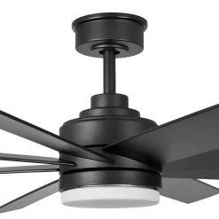 Celene 62 in. LED Indoor/Outdoor Matte Black Ceiling Fan with Light and Remote Control with Color Changing Technology by Home Decorators Collection -Outlet Home Decorators Collection Store matte black home decorators collection ceiling fans with lights yg908a mbk 1d 1000