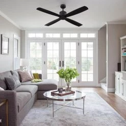 Kitteridge 52 in. Indoor Matte Black Ceiling Fan by Home Decorators Collection 22 Kitteridge 52 in. Indoor Matte Black Ceiling Fan by Home Decorators Collection -Outlet Home Decorators Collection Store matte black home decorators collection ceiling fans without lights 34777 hbub 4f 1000