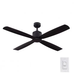 Kitteridge 52 in. Indoor Matte Black Ceiling Fan by Home Decorators Collection