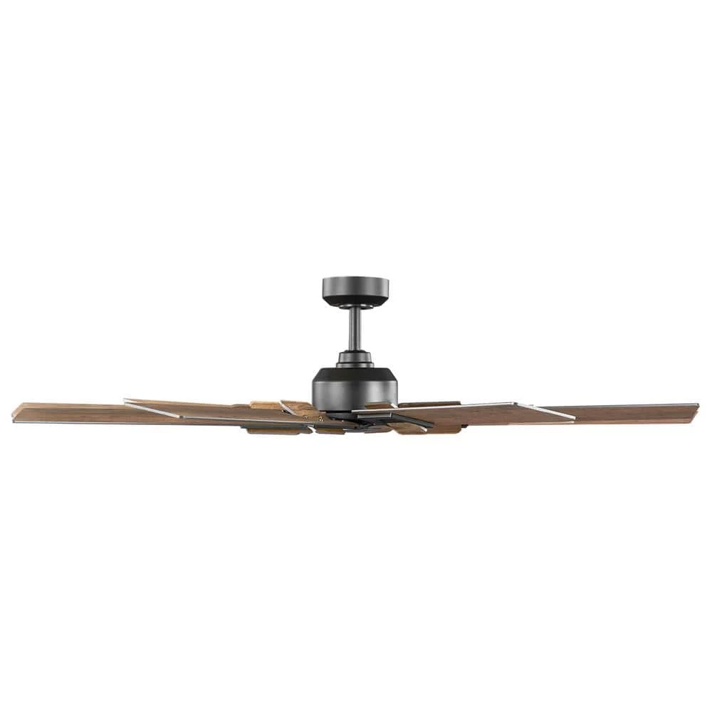 60 in. Winderige Indoor Matte Black Ceiling Fan with Remote Control and Downrod Included by Home Decorators Collection 7 60 in. Winderige Indoor Matte Black Ceiling Fan with Remote Control and Downrod Included by Home Decorators Collection - Image 5