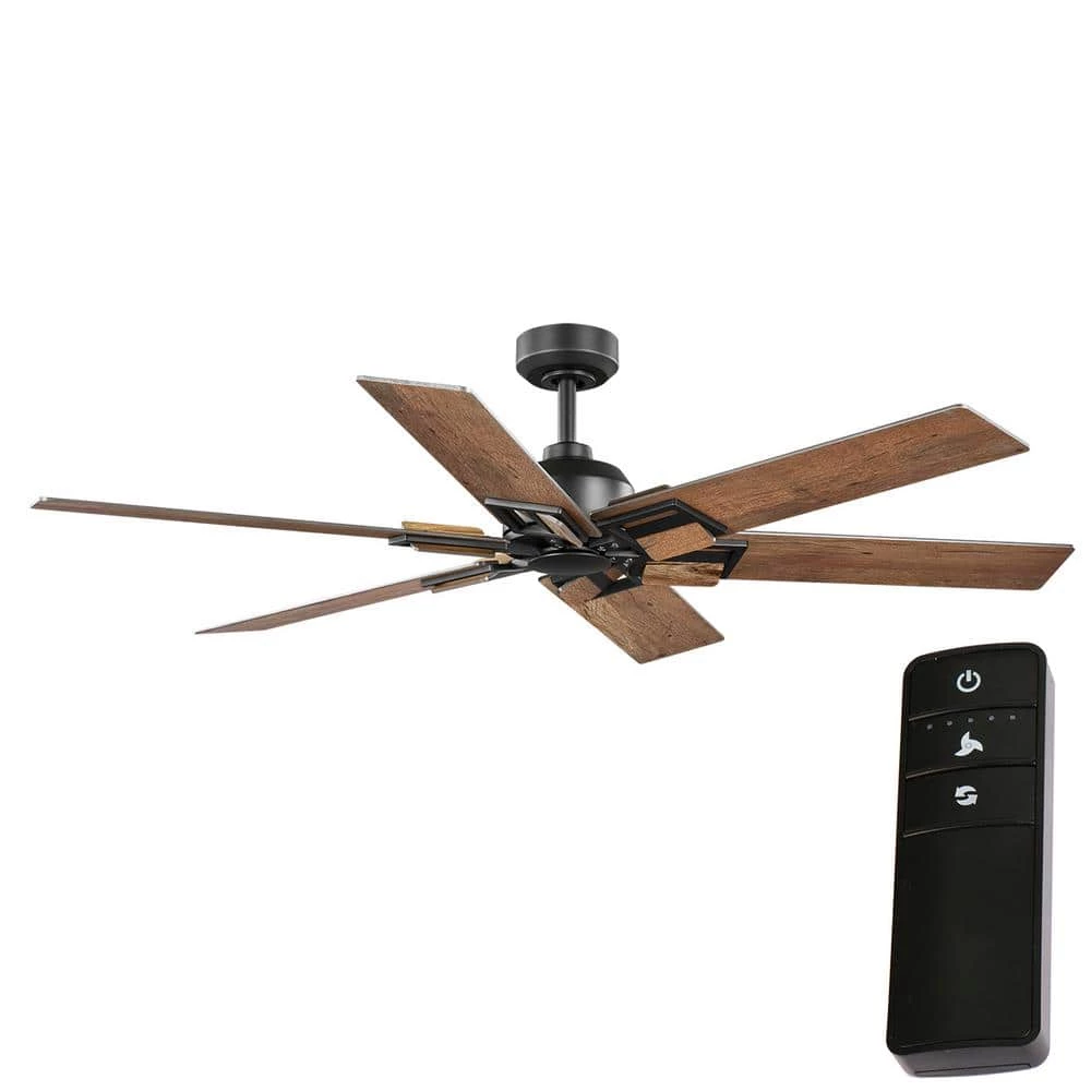 60 in. Winderige Indoor Matte Black Ceiling Fan with Remote Control and Downrod Included by Home Decorators Collection 3 60 in. Winderige Indoor Matte Black Ceiling Fan with Remote Control and Downrod Included by Home Decorators Collection
