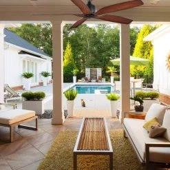 60 in. Sirrine Indoor/Outdoor Matte Black Smart Hubspace Ceiling Fan with Remote Control by Home Decorators Collection -Outlet Home Decorators Collection Store matte black home decorators collection ceiling fans without lights 56049 31 1000