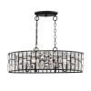 Kristella 6-Light Matte Black Linear Pendant with Clear Crystal Shade by Home Decorators Collection 2 Kristella 6-Light Matte Black Linear Pendant with Clear Crystal Shade by Home Decorators Collection -Outlet Home Decorators Collection Store matte black home decorators collection chandeliers 30687 hbb 64 1000