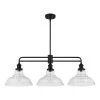 Rockwood 3-Light Black Dining Room Chandelier, Linear Kitchen Island Pendant Light by Home Decorators Collection -Outlet Home Decorators Collection Store matte black home decorators collection chandeliers 65191 64 1000