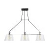 Sherman 3-Light Black Linear Island Pendant with Nickel Accents by Home Decorators Collection -Outlet Home Decorators Collection Store matte black home decorators collection chandeliers hd 1852 i 64 1000