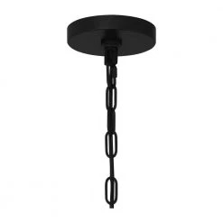 Bakerston 1-Light Matte Black Hanging Pendant with Clear Glass Shade by Home Decorators Collection -Outlet Home Decorators Collection Store matte black home decorators collection chandeliers hd19565p 44 1000