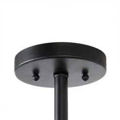 Kristella 12.5 in. 3-Light Matte Black Semi Flush Mount Light with Clear Crystal Shade by Home Decorators Collection -Outlet Home Decorators Collection Store matte black home decorators collection flush mount lights 31820 hbb 44 1000