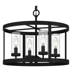 Rockwell 4-Light Matte Black Outdoor Pendant with Clear Glass Shades by Home Decorators Collection 20 Rockwell 4-Light Matte Black Outdoor Pendant with Clear Glass Shades by Home Decorators Collection -Outlet Home Decorators Collection Store matte black home decorators collection outdoor pendant lights dshd6089a 44 1000