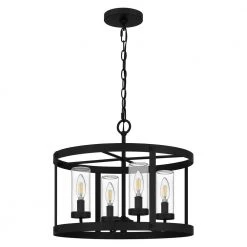 Rockwell 4-Light Matte Black Outdoor Pendant with Clear Glass Shades by Home Decorators Collection 17 Rockwell 4-Light Matte Black Outdoor Pendant with Clear Glass Shades by Home Decorators Collection -Outlet Home Decorators Collection Store matte black home decorators collection outdoor pendant lights dshd6089a c3 1000