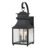 Rainbrook 2-Light Matte Black Hardwired Outdoor Extra Large Wall Lantern Sconce with Seeded Glass by Home Decorators Collection -Outlet Home Decorators Collection Store matte black home decorators collection outdoor sconces 23654 64 1000