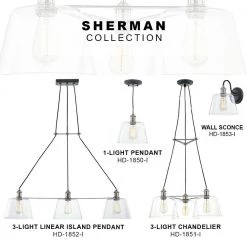 Sherman 1-Light Black Pendant with Nickel Accents by Home Decorators Collection -Outlet Home Decorators Collection Store matte black home decorators collection pendant lights hd 1850 i 40 1000
