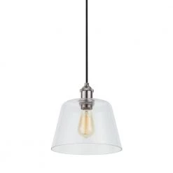 Sherman 1-Light Black Pendant with Nickel Accents by Home Decorators Collection -Outlet Home Decorators Collection Store matte black home decorators collection pendant lights hd 1850 i 44 1000