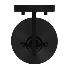 Insdale 1-Light Matte Black Modern Industrial Bathroom Vanity Light with Black Metal Shade by Home Decorators Collection -Outlet Home Decorators Collection Store matte black home decorators collection vanity lighting 4000301 112 1d 1000