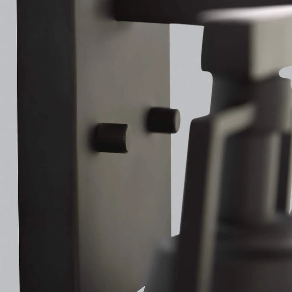 Insdale 3-Light Matte Black Modern Industrial Bathroom Vanity Light with Metal Shades by Home Decorators Collection 10 Insdale 3-Light Matte Black Modern Industrial Bathroom Vanity Light with Metal Shades by Home Decorators Collection - Image 8