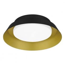 Delaney 13 in. Matte Black with Brushed Gold LED Flush Mount by Home Decorators Collection 20 Delaney 13 in. Matte Black with Brushed Gold LED Flush Mount by Home Decorators Collection -Outlet Home Decorators Collection Store matte black with brushed gold home decorators collection flush mount lights dshd19548f1 1f 1000