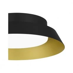 Delaney 13 in. Matte Black with Brushed Gold LED Flush Mount by Home Decorators Collection 21 Delaney 13 in. Matte Black with Brushed Gold LED Flush Mount by Home Decorators Collection -Outlet Home Decorators Collection Store matte black with brushed gold home decorators collection flush mount lights dshd19548f1 44 1000