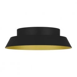 Delaney 13 in. Matte Black with Brushed Gold LED Flush Mount by Home Decorators Collection 19 Delaney 13 in. Matte Black with Brushed Gold LED Flush Mount by Home Decorators Collection -Outlet Home Decorators Collection Store matte black with brushed gold home decorators collection flush mount lights dshd19548f1 4f 1000