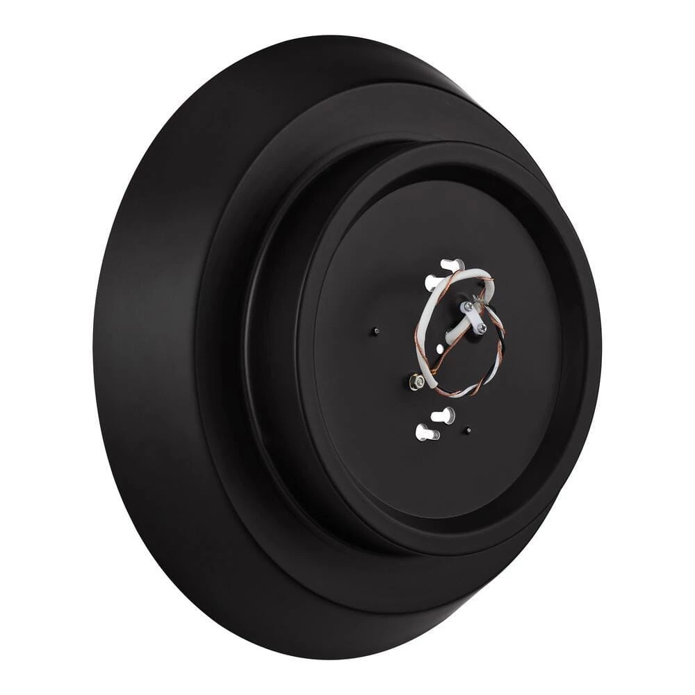 Delaney 13 in. Matte Black with Brushed Gold LED Flush Mount by Home Decorators Collection 6 Delaney 13 in. Matte Black with Brushed Gold LED Flush Mount by Home Decorators Collection - Image 4