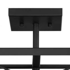 12.5 in. Harwood 2-Light Matte Black with Old Satin Brass Accents Ceiling Light Semi Flush Mount by Home Decorators Collection -Outlet Home Decorators Collection Store matte black with old satin brass accents home decorators collection flush mount lights hb3690 43 1d 1000