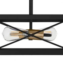 12.5 in. Harwood 2-Light Matte Black with Old Satin Brass Accents Ceiling Light Semi Flush Mount by Home Decorators Collection -Outlet Home Decorators Collection Store matte black with old satin brass accents home decorators collection flush mount lights hb3690 43 40 1000