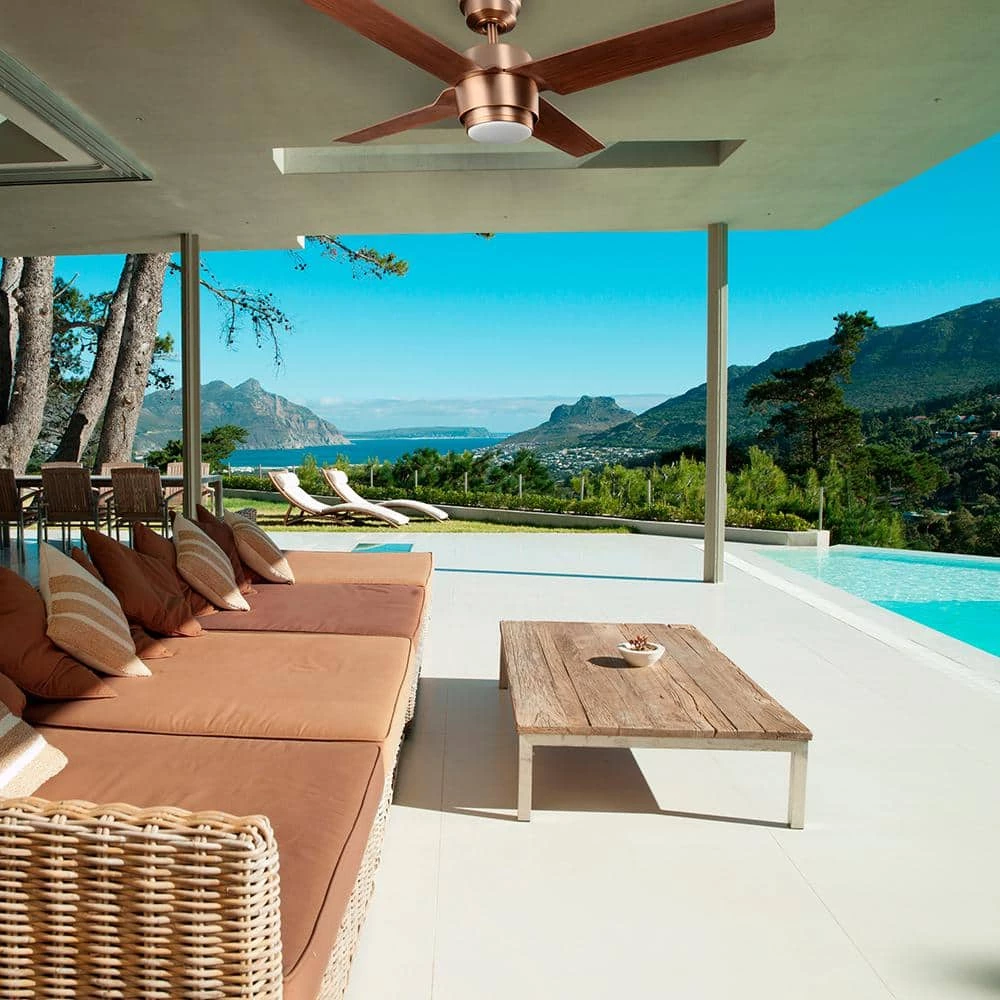 Dinton 52 in. Matte Brass Outdoor Ceiling Fan with White Color Changing Integrated LED Light Kit and Remote Control by Home Decorators Collection 13 Dinton 52 in. Matte Brass Outdoor Ceiling Fan with White Color Changing Integrated LED Light Kit and Remote Control by Home Decorators Collection - Image 11