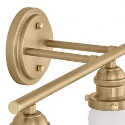 Rockwood 24 in. 3-Light Gold Bathroom Vanity Light by Home Decorators Collection 11 Rockwood 24 in. 3-Light Gold Bathroom Vanity Light by Home Decorators Collection -Outlet Home Decorators Collection Store matte brass home decorators collection vanity lighting 65200 1d 1000