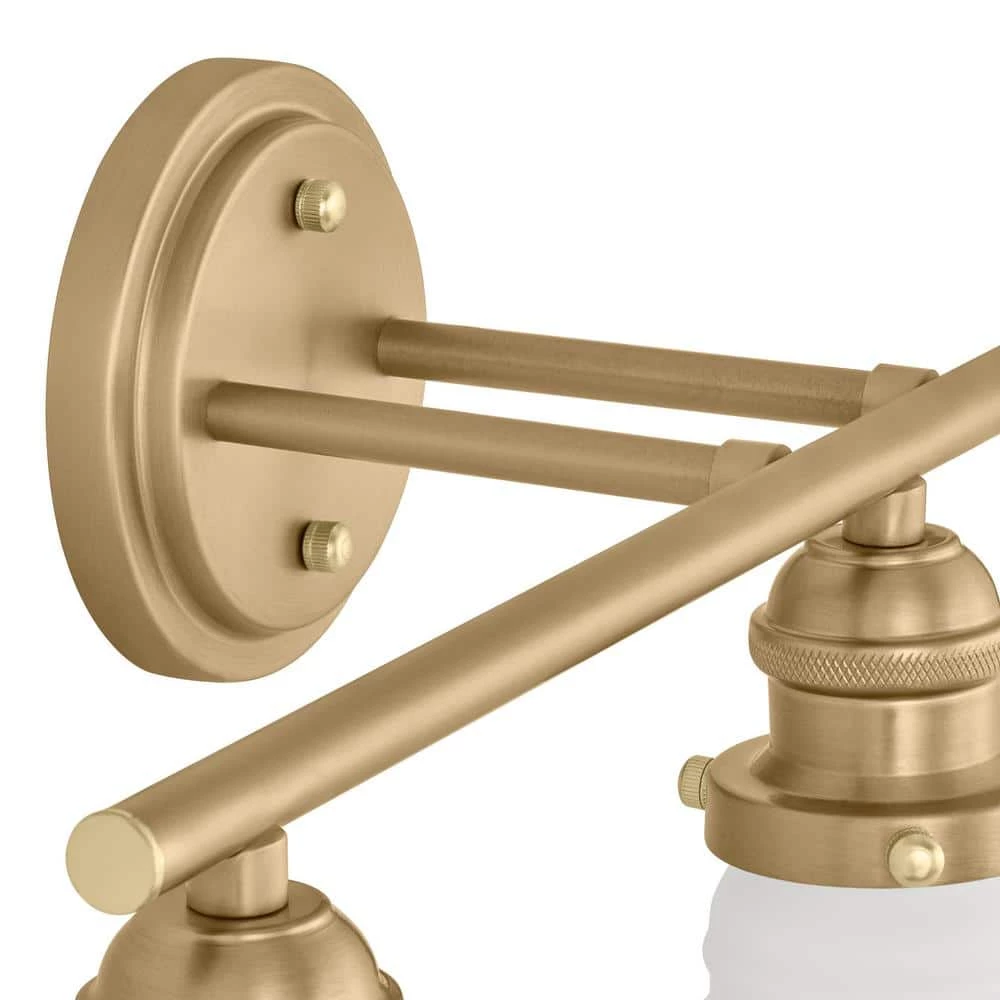 Rockwood 24 in. 3-Light Gold Bathroom Vanity Light by Home Decorators Collection 7 Rockwood 24 in. 3-Light Gold Bathroom Vanity Light by Home Decorators Collection - Image 5