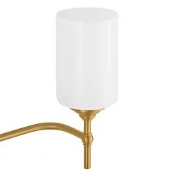 Ayelen 3-Light Matte Brass Modern Bathroom Vanity Light with Opal White Glass by Home Decorators Collection -Outlet Home Decorators Collection Store matte brass with opal glass home decorators collection vanity lighting 39109 hbbw 1d 1000