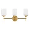 Ayelen 3-Light Matte Brass Modern Bathroom Vanity Light with Opal White Glass by Home Decorators Collection -Outlet Home Decorators Collection Store matte brass with opal glass home decorators collection vanity lighting 39109 hbbw 64 1000